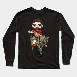 Meditations of a Philosopher-King: A Reverent Design Honoring the Stoic Wisdom of Emperor Marcus Aurelius Long Sleeve T-Shirt